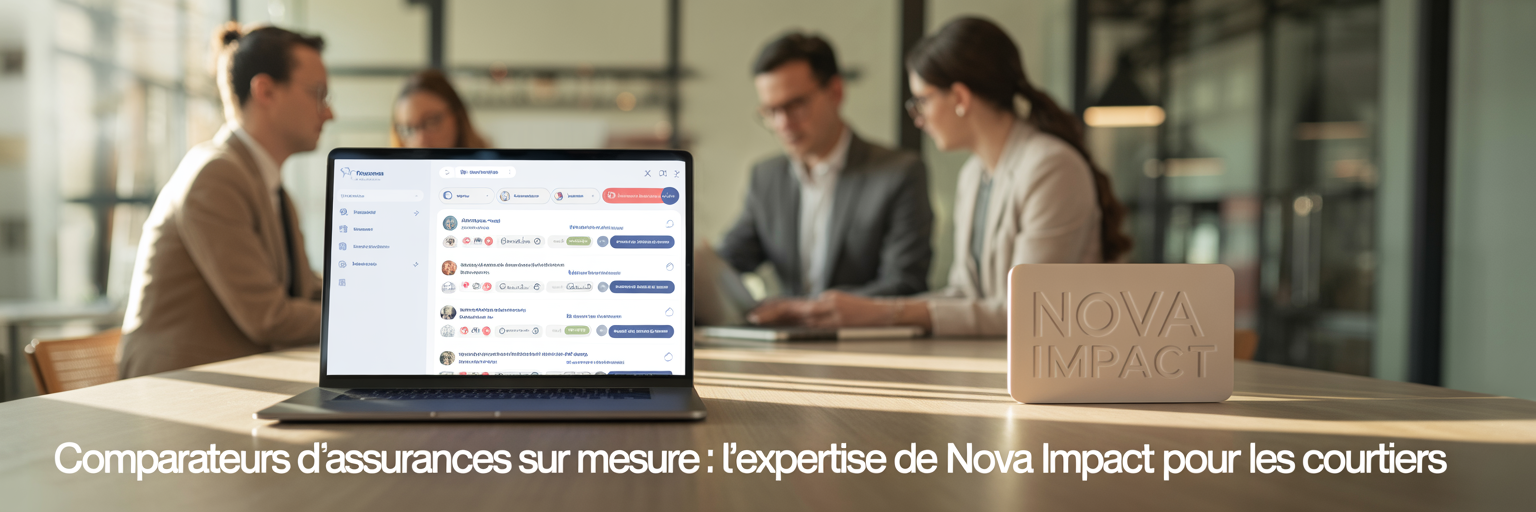Comparateurs d’assurances sur mesure l’expertise de NOVA IMPACT pour les courtiers novaimpact.io