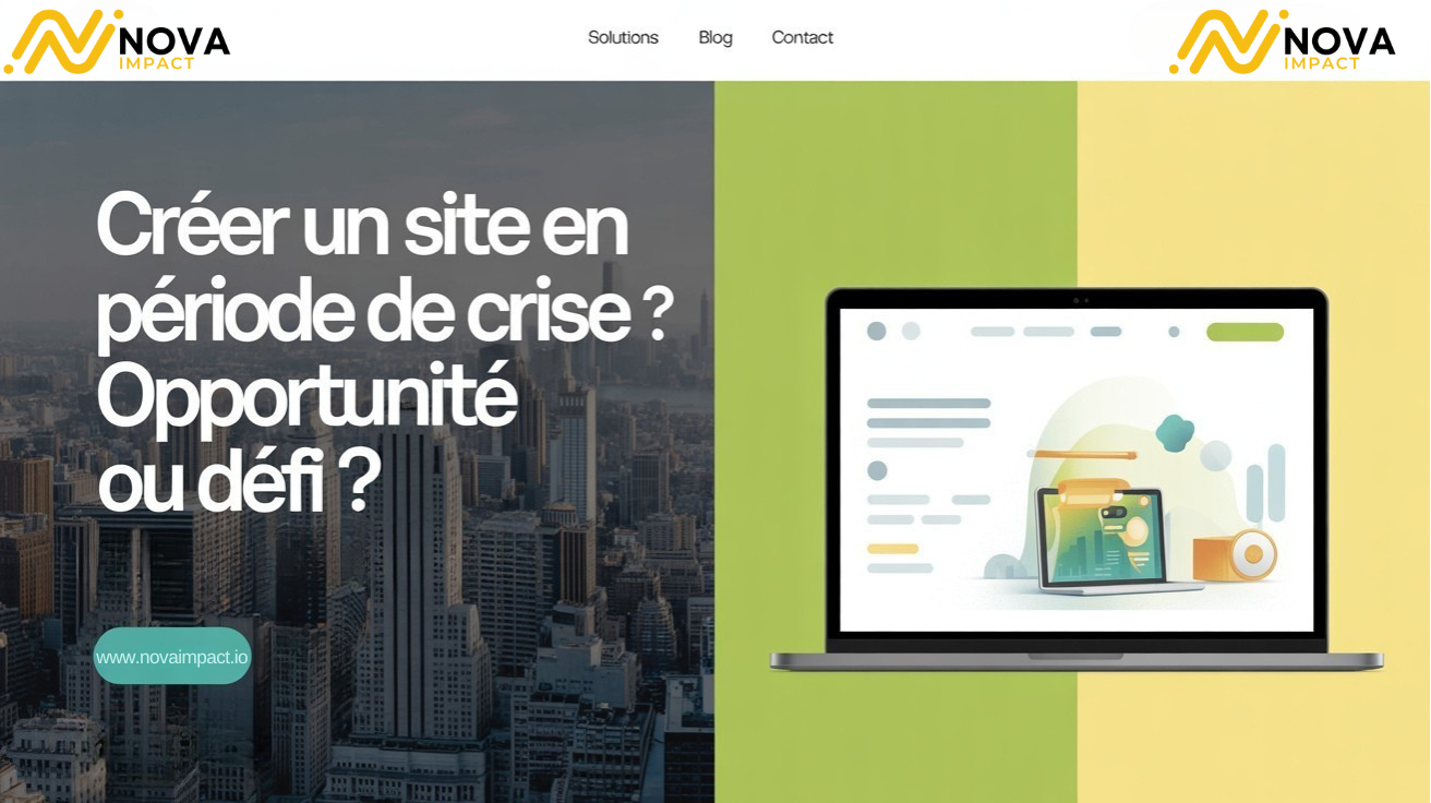 Créer un site en période de crise opportunité ou défi NOVA IMPACT www.novaimpact.io