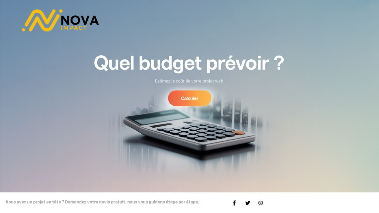 Créer un site web quel budget prévoir novaimpact.io