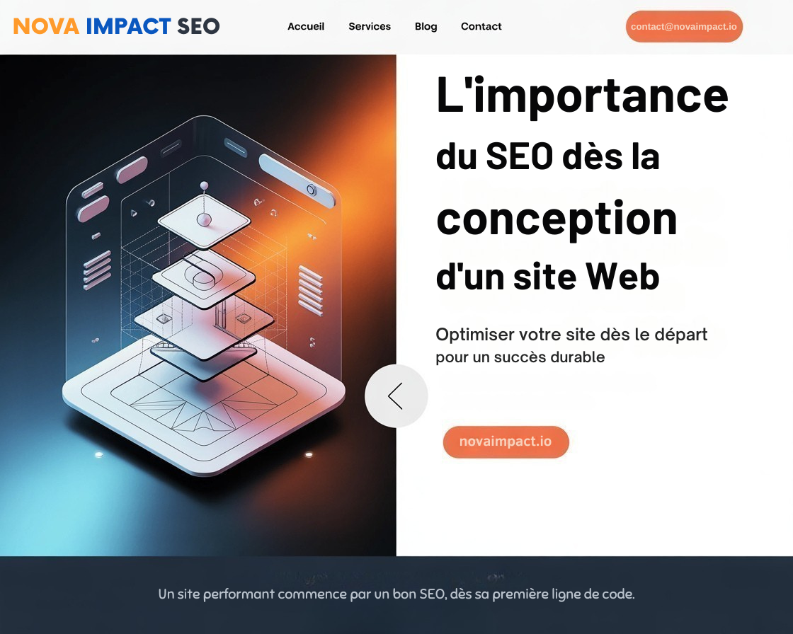 L'importance du SEO dès la conception d'un site Web NOVA IMPACT