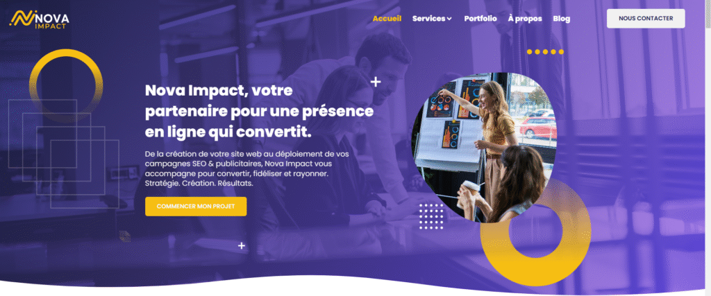 NOVA IMPACT Meilleure agence de marketing et communication www.novaimpact.io